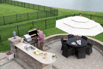 Outdoor Kitchen by Associates Landscape & Design