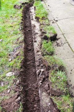 French Drain in Brighton by Associates Landscape & Design