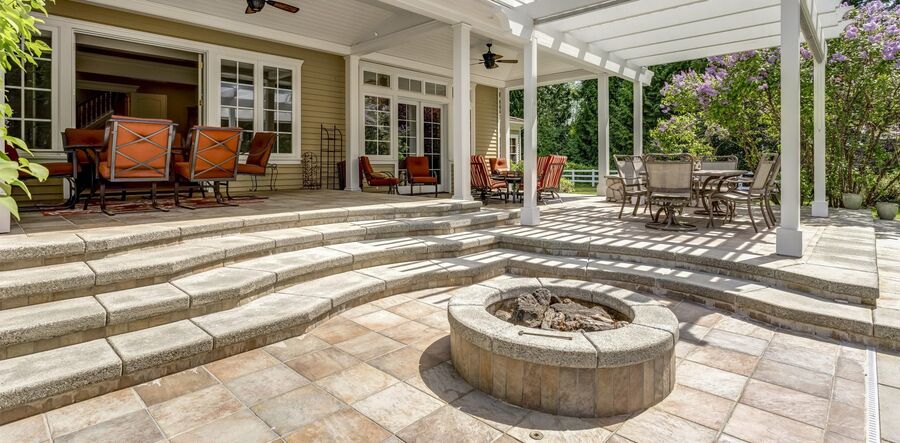 Masonry work by Associates Landscape & Design