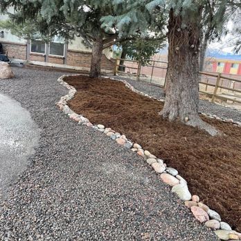 Spring cleanup in Thornton, CO by Associates Landscape & Design.